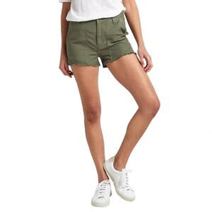 Citizens of Humanity Meghan Surplus Cutoff Shorts in Combat Green Cotton size 24